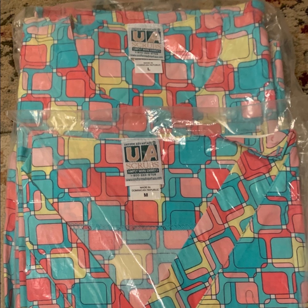 Scrub top with matching jacket